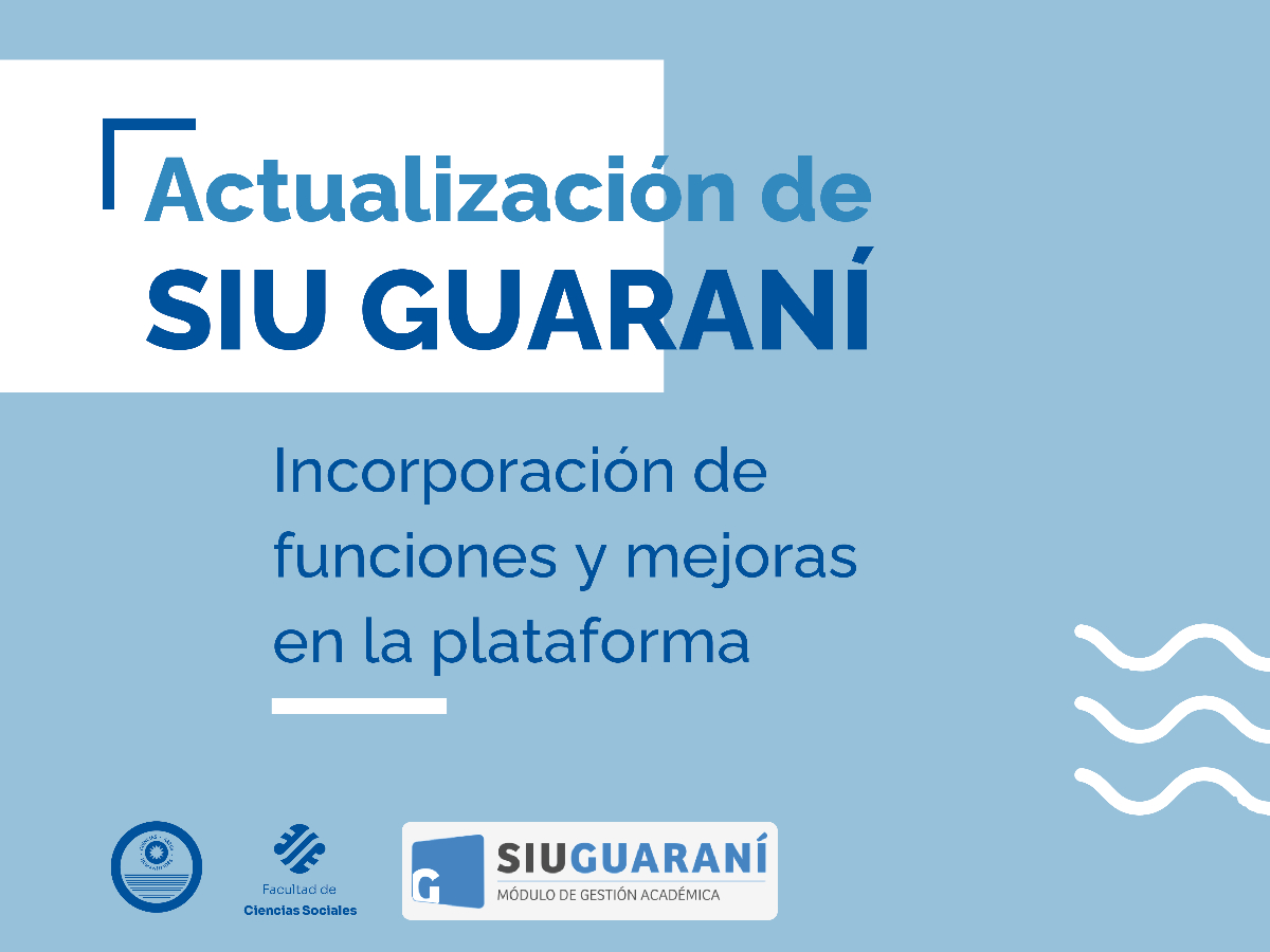  El Sistema de Información Universitaria actualizó su plataforma hacia la versión SIU 3