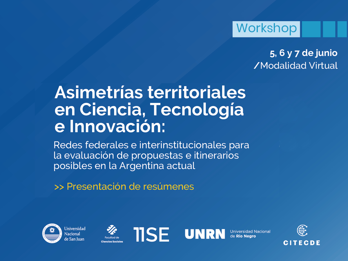 Workshop sobre políticas y capacidades territoriales en ciencia, tecnología e innovación