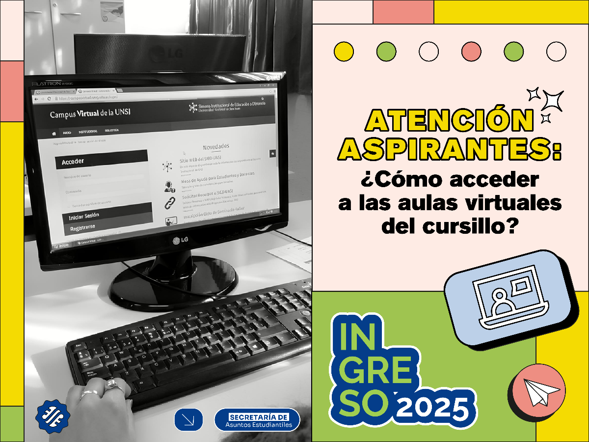 Ya está disponible el acceso a las aulas virtuales del curso de nivelación